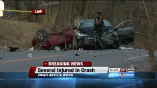 Multiple injuries in North Omaha crash