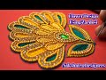 Flower Design Using Zardosi In Aari Embroidery | Easy Work Tricks | Nakshatra Designers