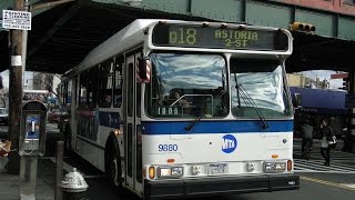 Orion V Q102 and Orion V CNG Q18 at 30th Avenue and 30th Road (3-29-13)