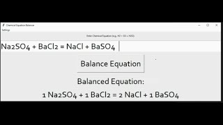 Creating a Chemical Equation Balancer with Python and ChatGPT: From Concept to Completion