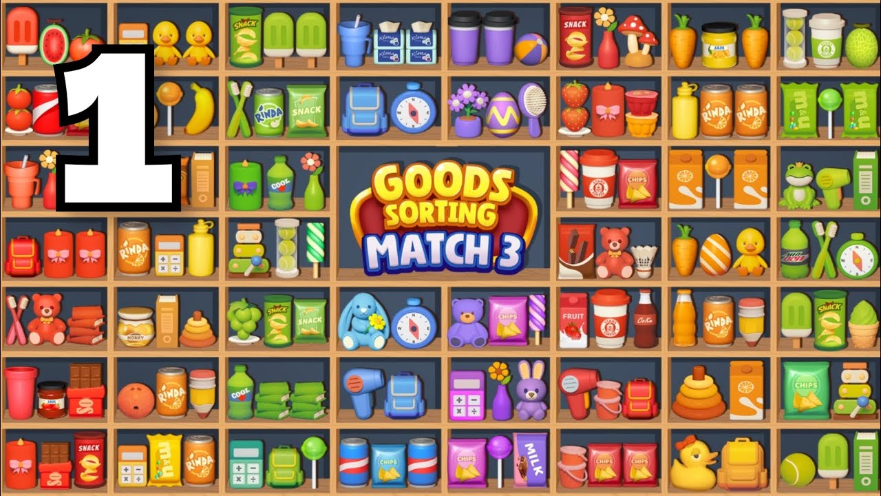 Goods Puzzle Sort Challenge - Gameplay Walkthrough Part 1