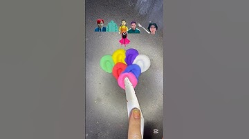 Guess the squid game colors #colormixing #mixedcolors #claymixing #asmr #satisfying#squidgame