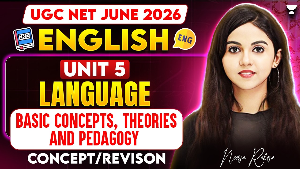 UGC NET English literature Jun 2026 | Unit 5 language: basic concepts ...