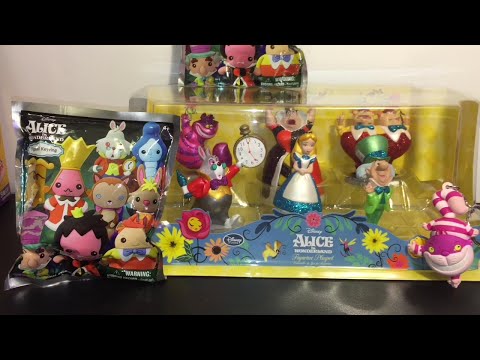 Unboxing Alice in Wonderland Disney figurines & Figural Key Rings