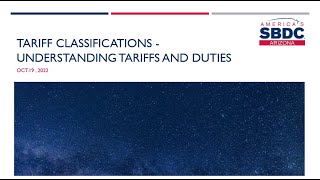Tariff Classifications: Understanding Tariffs and Duties