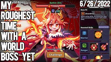 I HAD A ROUGH TIME WITH THIS WORLD BOSS... | MY HEROES: DUNGEON RAID