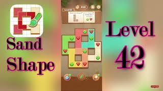 Sand Shape Level 42 Walkthrough 🔶 | Geometric Logic Puzzle Solution | MiniBoss