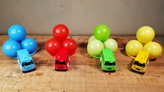 Mengenal warna bola dan tayo - belajar sambil bermain