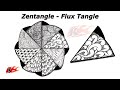 #7 Zentangle Pattern Flux tangle | Zendoodle | How to | JK Arts 1920