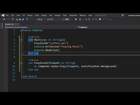 How to Play Music In Visual Basic (Simple)