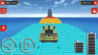 Ramp car stunt free game || Car drive on Bridge || DigiHands Gamers screenshot 5
