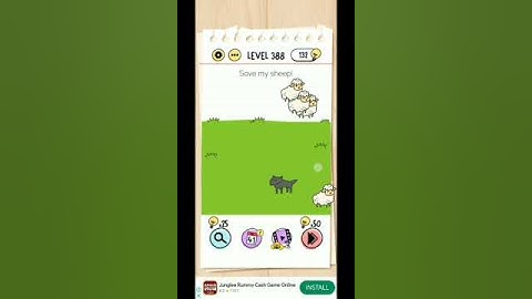 Level 388 Save my sheep 🐑🐑🐏 #braintest #sheep #theif #shorts #samgamesolver