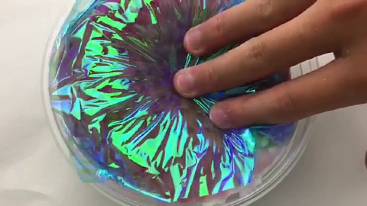 Iridescent Effect In Resin With Iridescent Films Experiment