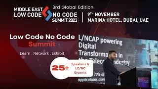 Middle East Low Code No Code Summit 2023 - UAE edition. Exhibit Now