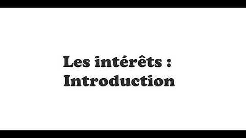 Math. Financière :  Les intérêts / introduction