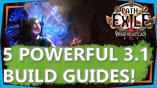 PoE 3.1 Builds - 5 NEW Endgame, Path of Exile Abyss League Build Guides! (2018)