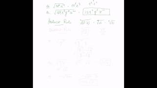 8.1 & 8.2 Simplifying Radicals