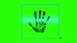 Hand Scanner Green Screen