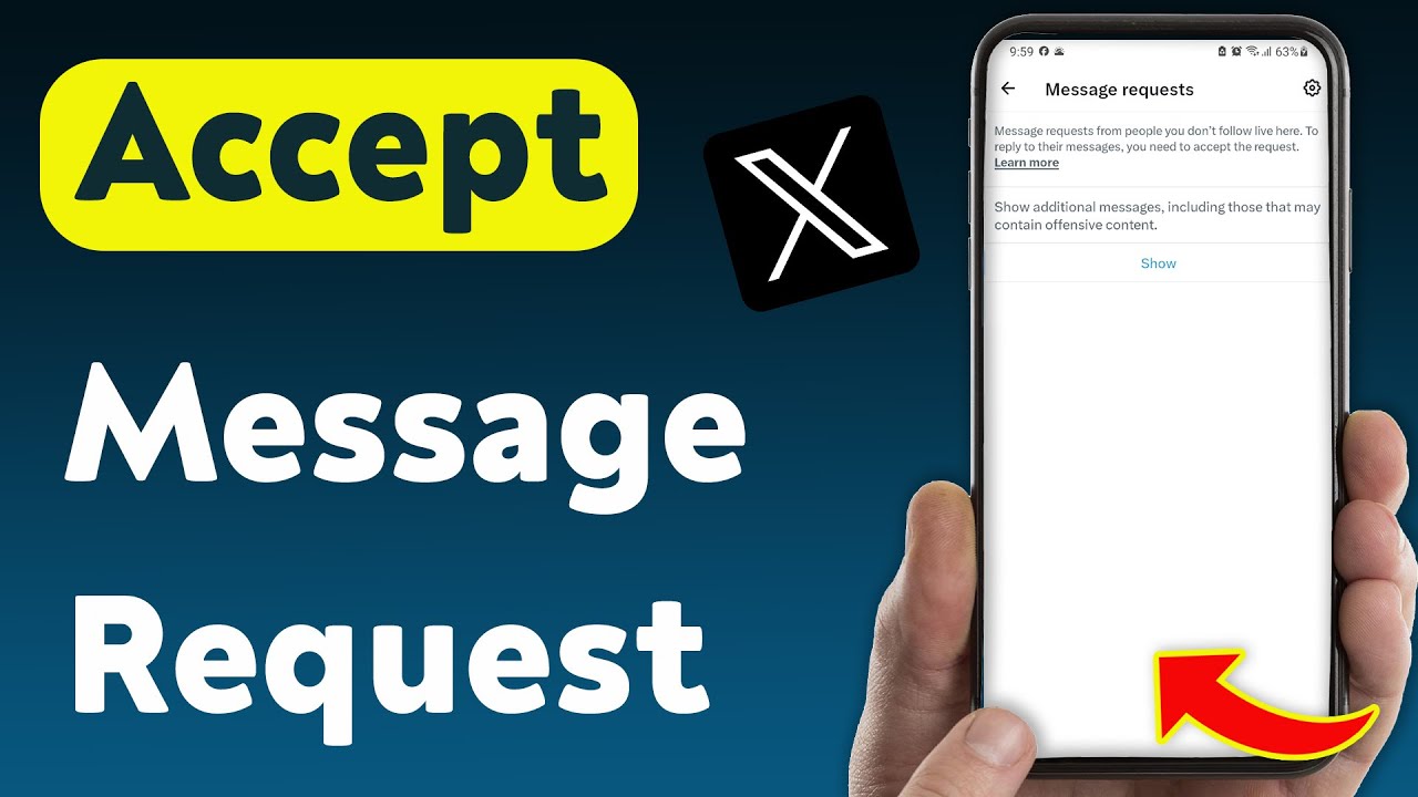 How To Accept a Message Request on X App (Updated) - YouTube