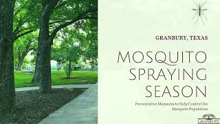 Mosquito Control Tips for the City of Granbury