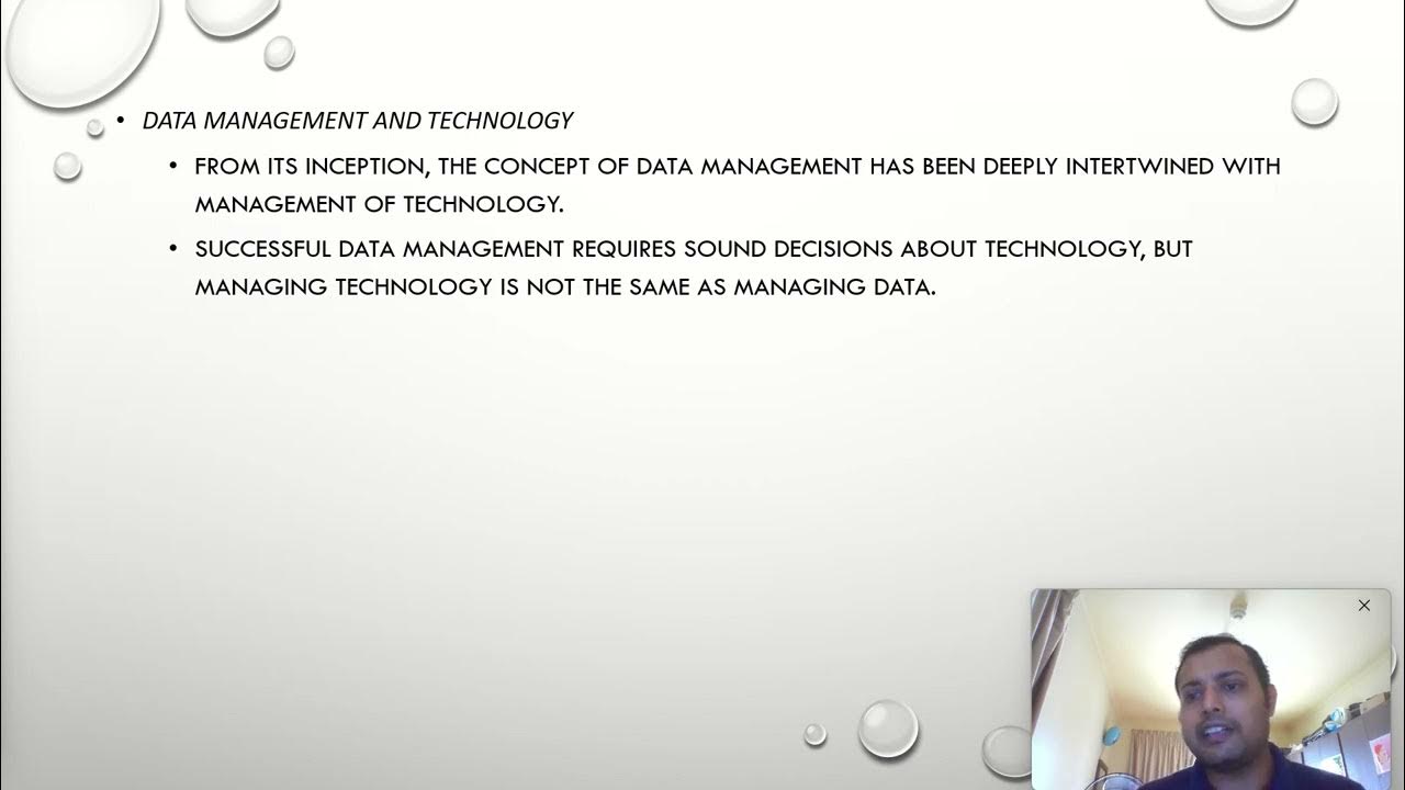 Certified data management professional cdmp chapter 1 session 2 youtube