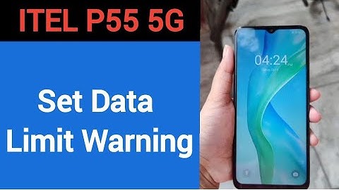 how to set data limit warning,Itel P55 5G me data limit kaise set kare