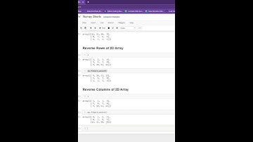 How to Reverse Column of 2D Array in Numpy