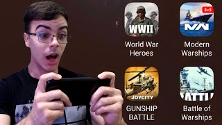 World War Heroes,Modern Warships,Gunship Battle,Battle Of Warships - Gameplay Android,iOS 2022 screenshot 3