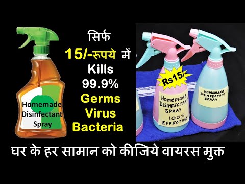 एकदम सस्ता 2 चीज़ो से बनाये Homemade Disinfectant Spray