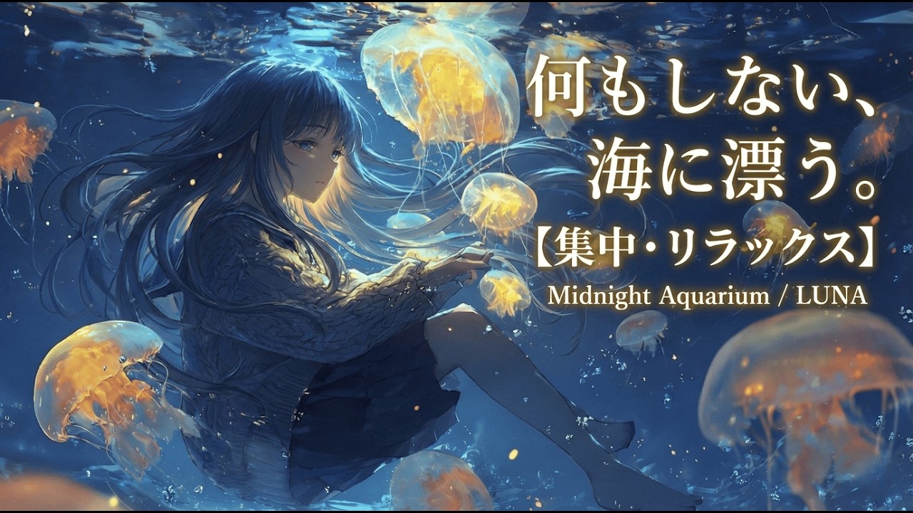 深夜の水族館   何もしない、海に漂うための睡眠の詩【Midnight Aquarium/ LUNA】