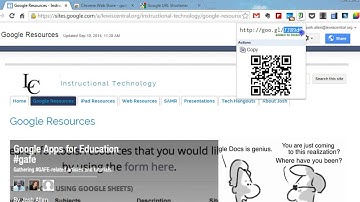 Using Goo.gl URL Shortener and QR Code Generator