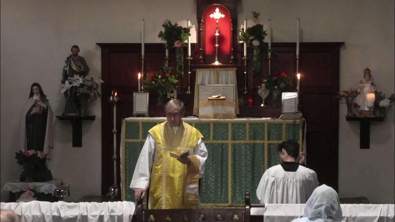 Traditional Latin Low Mass Monday 16 October 2023 St Anne's St