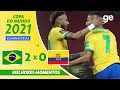 BRASIL 2 X 0 EQUADOR | MELHORES MOMENTOS | 7ª RODADA ELIMINATÓRIAS DA COPA | ge.globo