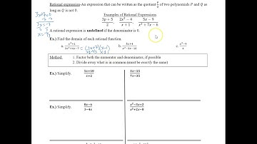 Find the Domain of a Rational Expression
