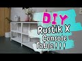 Консольный столик DIY Rustic X Консольный стол в фермерском стиле