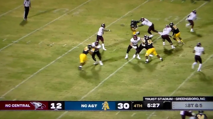 North Carolina Central QB Darius Richard 77 yard T...