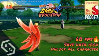 •GAMEPLAY &amp; SETTING | Naruto Shippuden Ultimate Ninja Strom 4 EV ~ POCO F7 | GAMEHUB 6.0.8 FRAME GEN