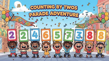Counting by Twos Parade Adventure 🎉🔢 | Learn Skip Counting by 2s for Kids | Animagic Studio