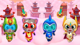 TALKING TOM HERO DASH - ALL HERO TOMS SUPER MAX SPEED JUMP WITH FUNNY FAIL screenshot 5