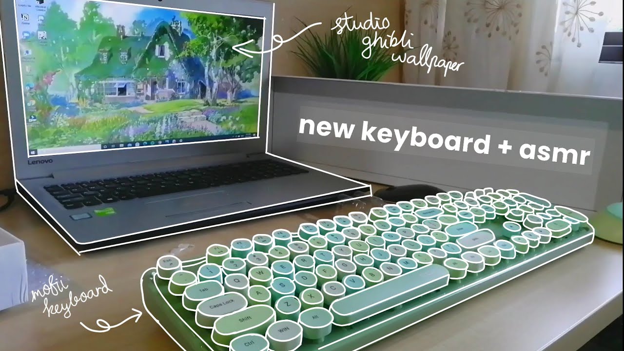 unboxing my new keyboard + asmr YouTube