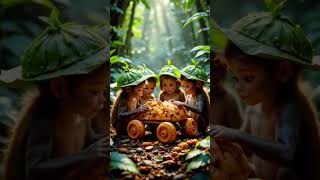 These Monkeys Have 200 IQ! Watch What They Build with Biscuits 🐒😂 | Funny AI Animation #funny