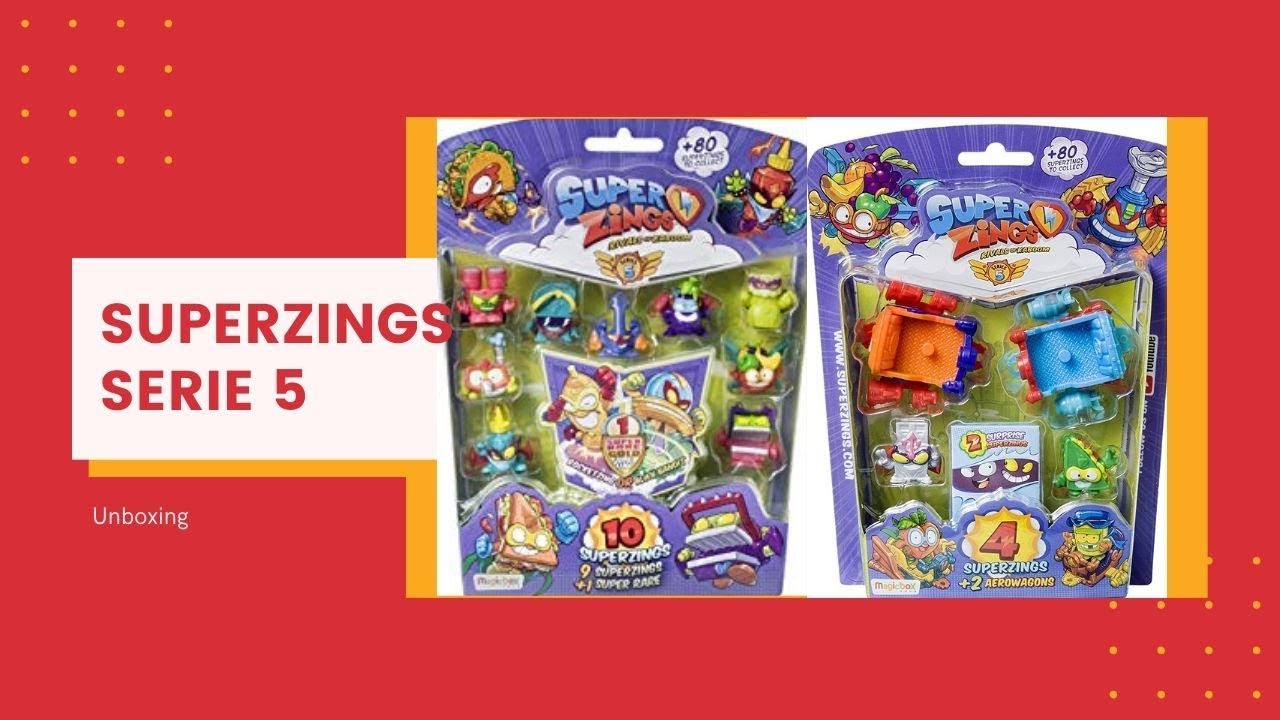 SuperZings Serie 5 Unboxing Blister 4 Pack