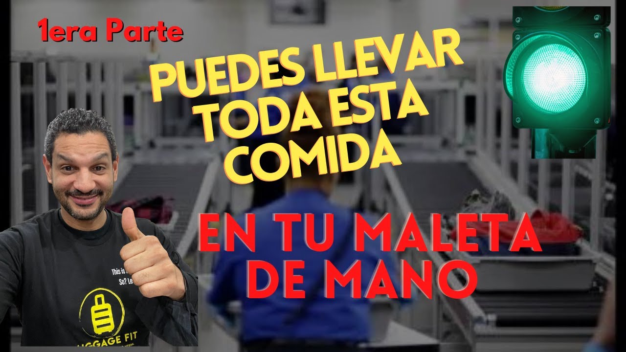 Se puede llevar comida en el equipaje de mano al viajar en avión