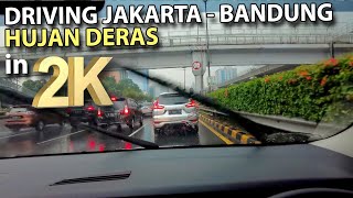 TRIP JAKARTA - BANDUNG HUJAN DERAS  I  TOL CIPULARANG MENCEKAM