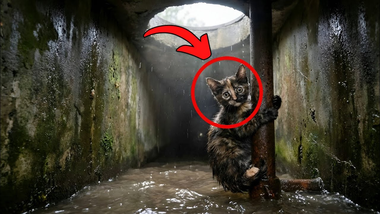 The Kitten Who Survived the Storm Drain | Emotional Cat Rescue Story ...