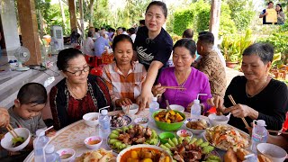 Ăn Đám Giỗ Miền Tây toàn món ngon dân dã nhà làm cực đông vui ở quê nhà Phan Diễm