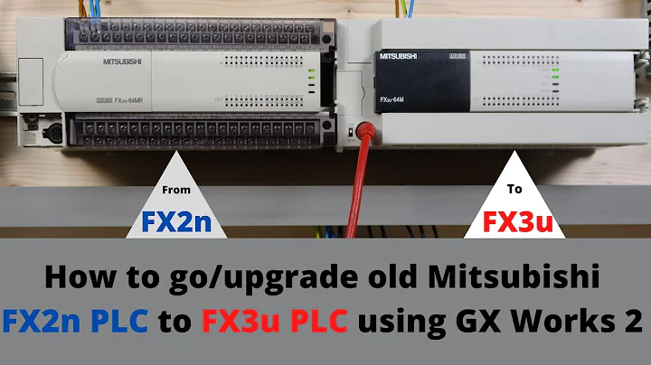 How to go/upgrade old Mitsubishi FX2n PLC to FX3u PLC using GX Works 2. With sample programming. Eng