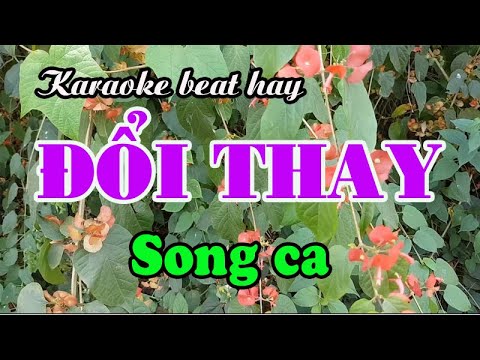 Karaoke ĐỔI THAY - SONG CA [(Nga Chúc) Mời bạn SC /