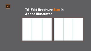 How to set Tri-Fold Brochure Size in Adobe Illustrator #illustrator screenshot 4