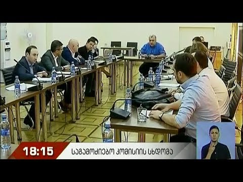 საგამოძიებო კომისიის სხდომა